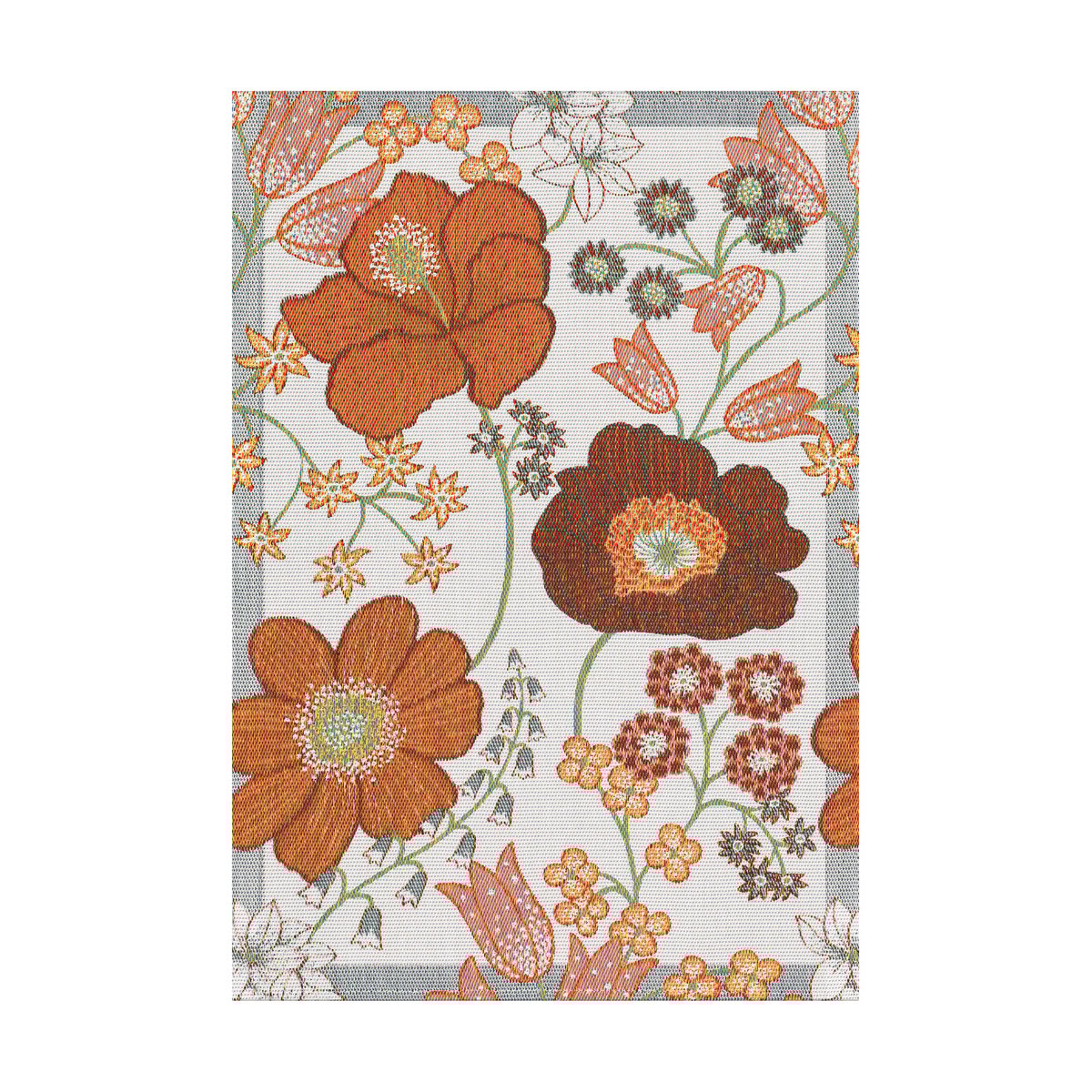 Ekelund Linneväveri Kvällsblom kitchen towel 35x50 cm Multi
