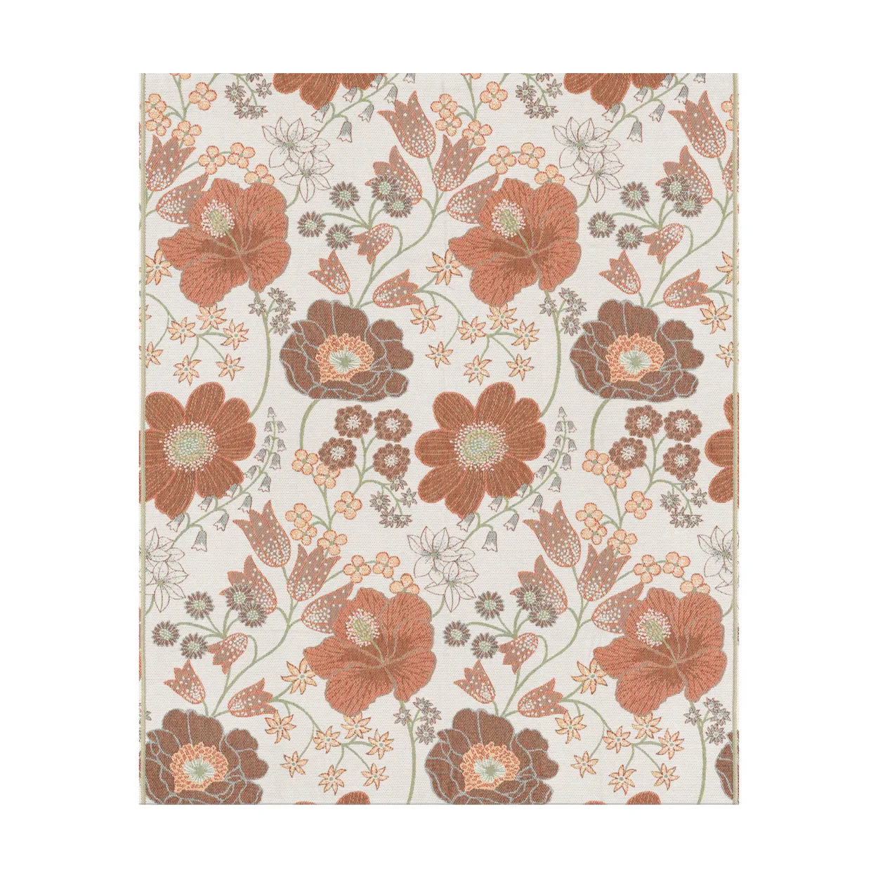 Ekelund Linneväveri Kvällsblom throw 140x170 cm Multi