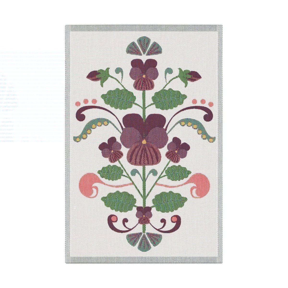 Ekelund Linneväveri Lindas viol kitchen towel 40x60 cm Purple-grey