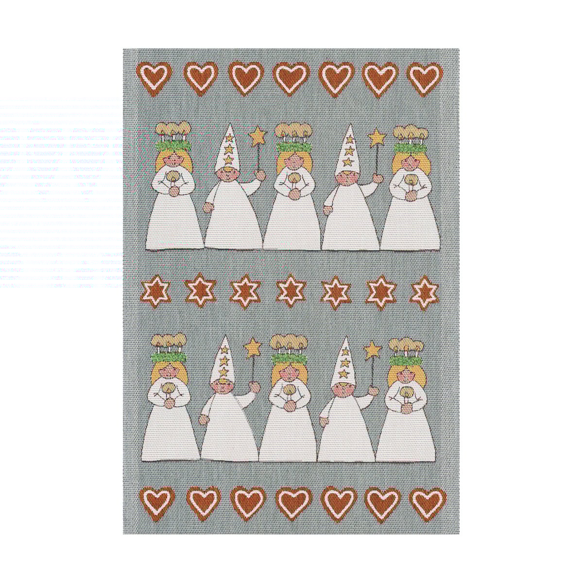 Ekelund Linneväveri Luciamorgon kitchen towel 35x50 cm Multi