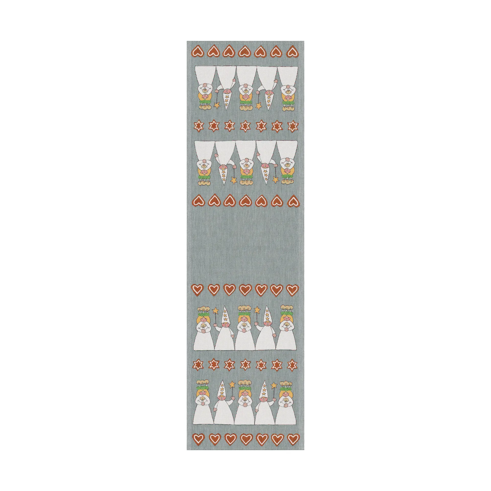 Luciamorgon table runner 35x120 cm, Multi Ekelund Linneväveri