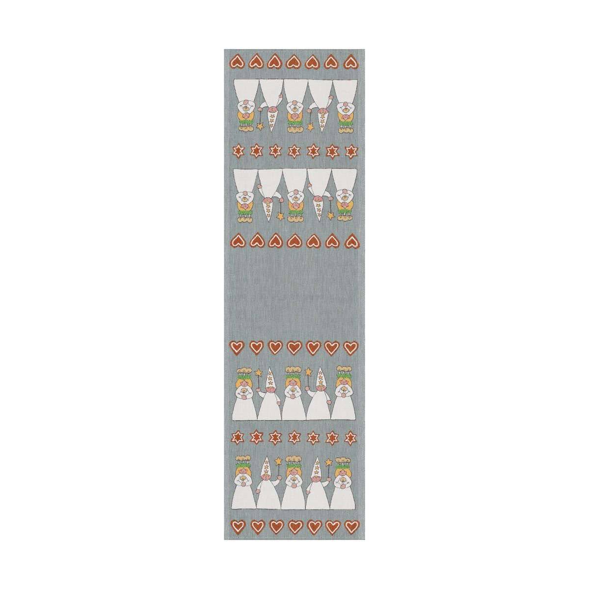 Ekelund Linneväveri Luciamorgon table runner 35x120 cm Multi