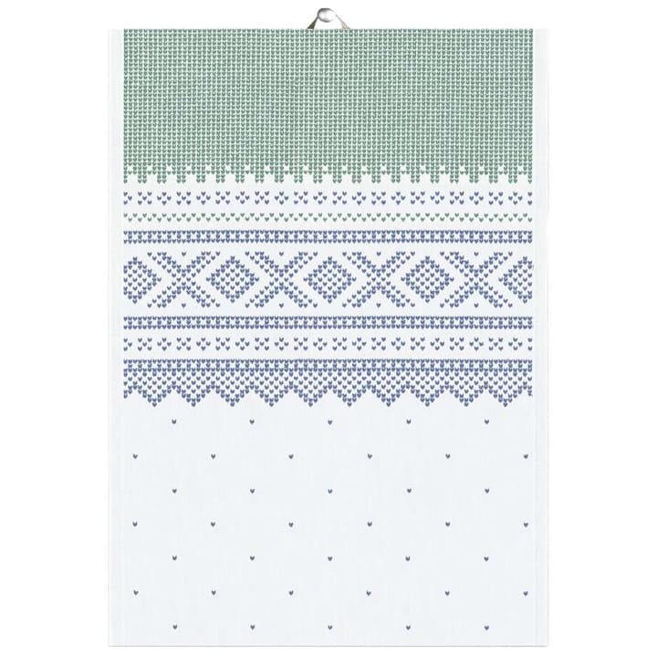 Marius kitchen towel 48x70 cm - Green-blue - Ekelund Linneväveri