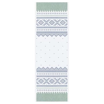 Marius tablerunner 35x100 cm - Green-blue - Ekelund Linneväveri