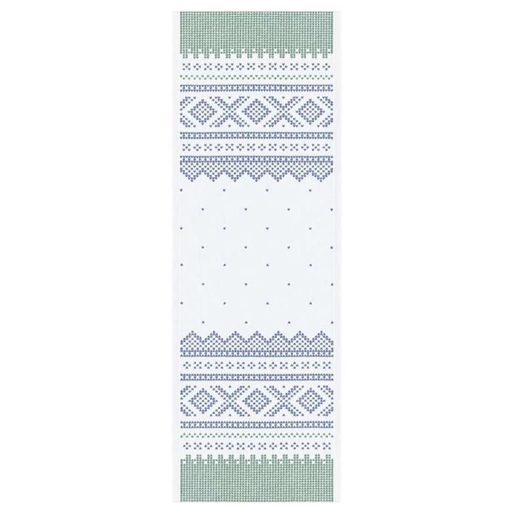 Marius tablerunner 35x100 cm, Green-blue Ekelund Linneväveri