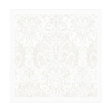 Medaljong napkin 35x35 cm - White - Ekelund Linneväveri