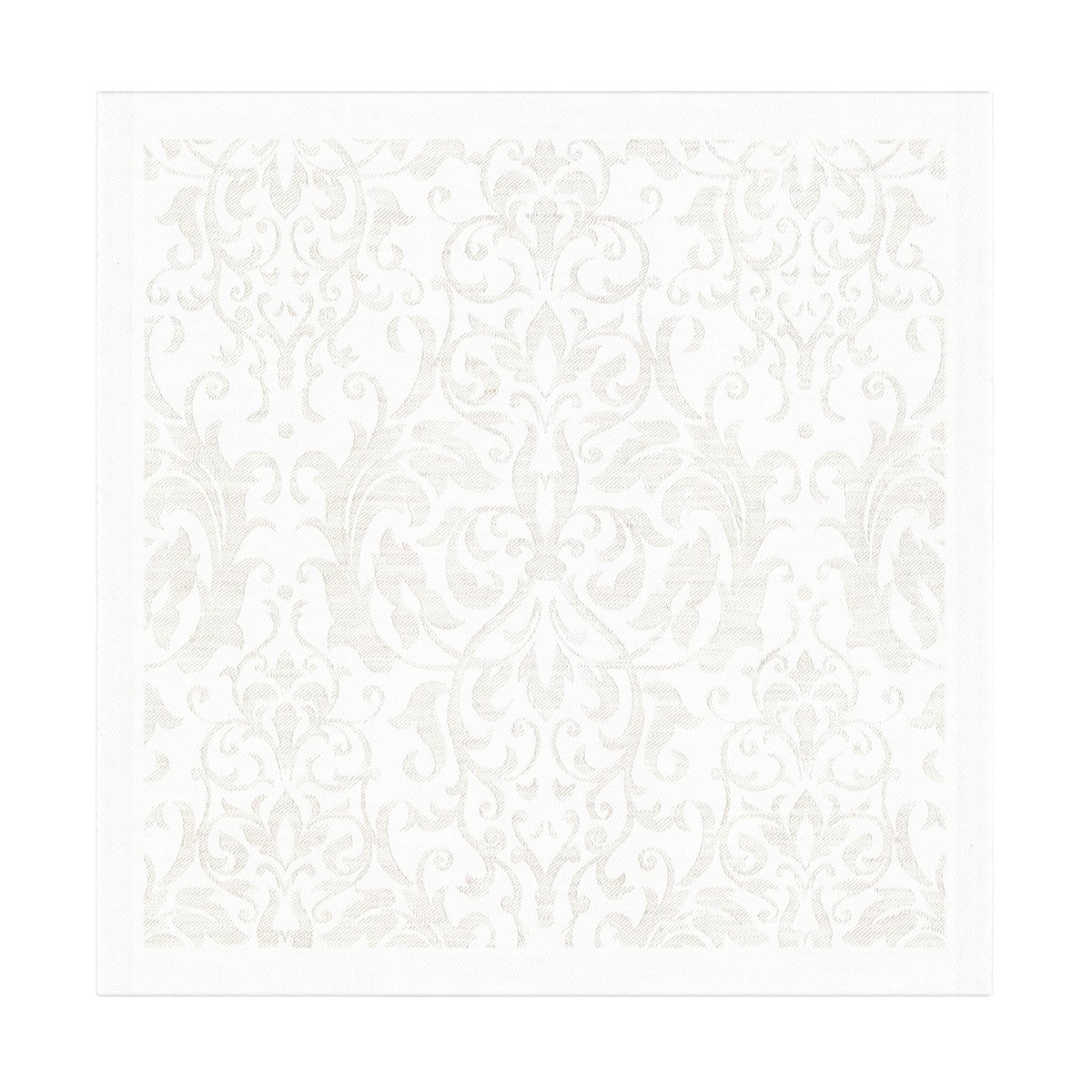 Ekelund Linneväveri Medaljong napkin 35x35 cm White