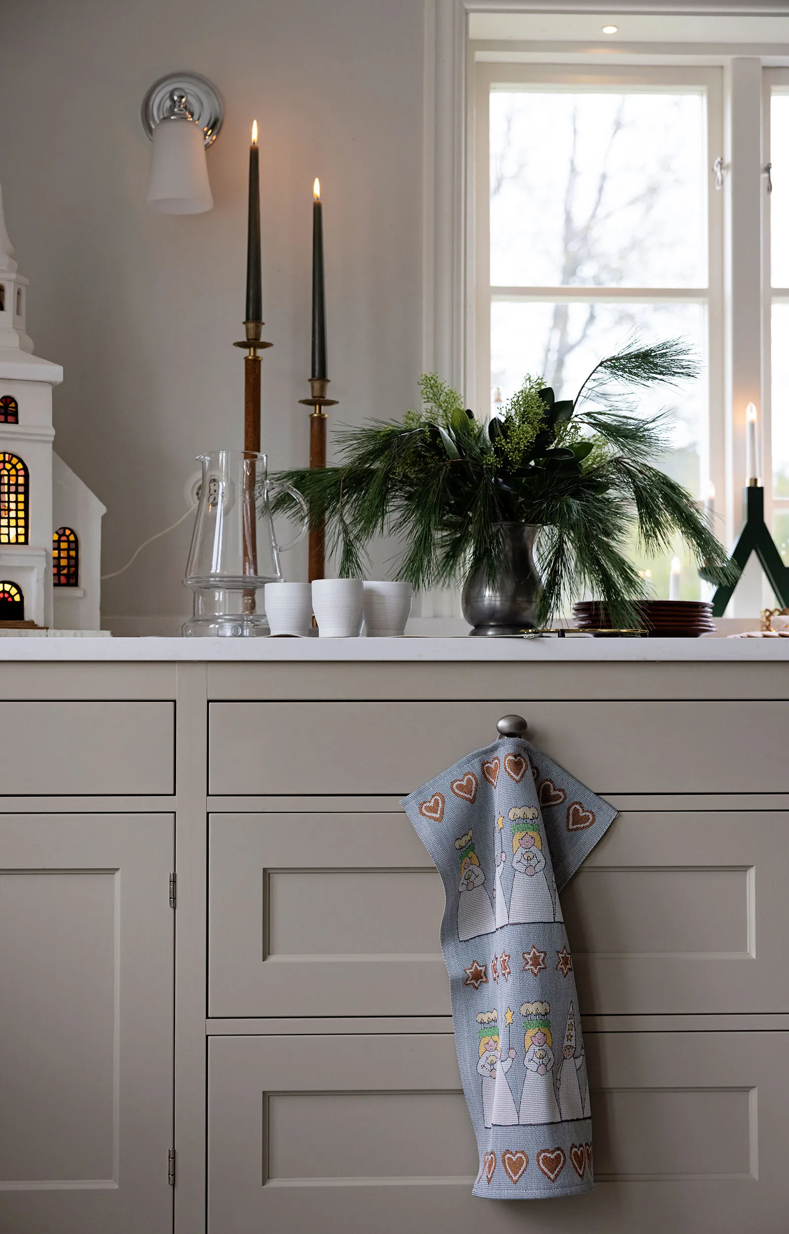 Mistelkvist table runner 35x120 cm, Multi Ekelund Linneväveri