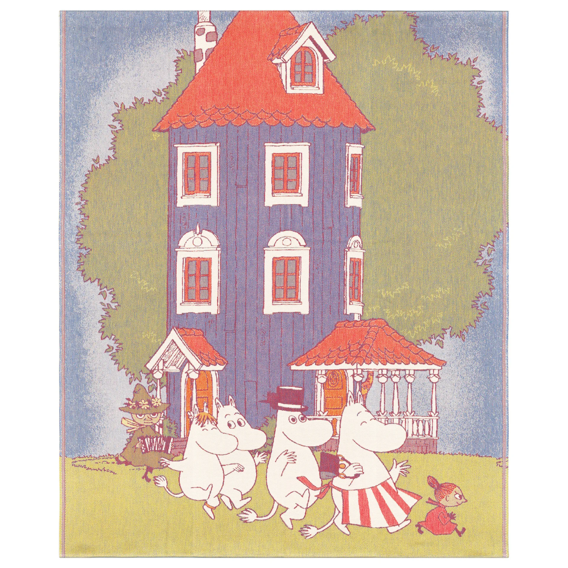 Moomin House blanket 140x170 cm, Multi Ekelund Linneväveri
