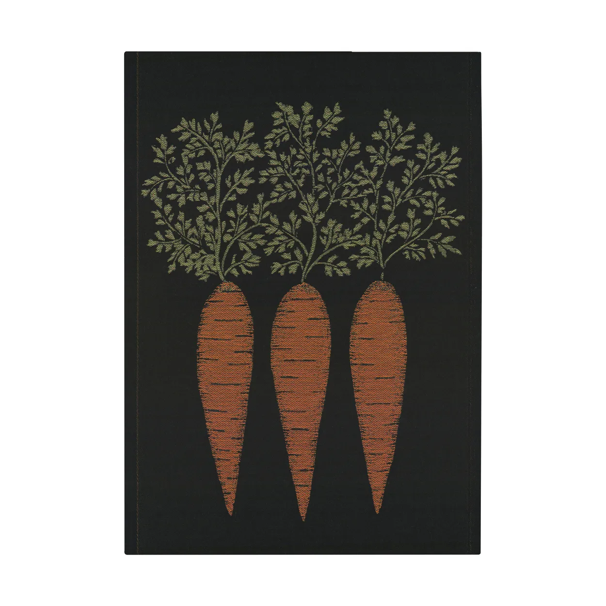 Ekelund Linneväveri Morot kitchen towel 48x70 cm Black-orange