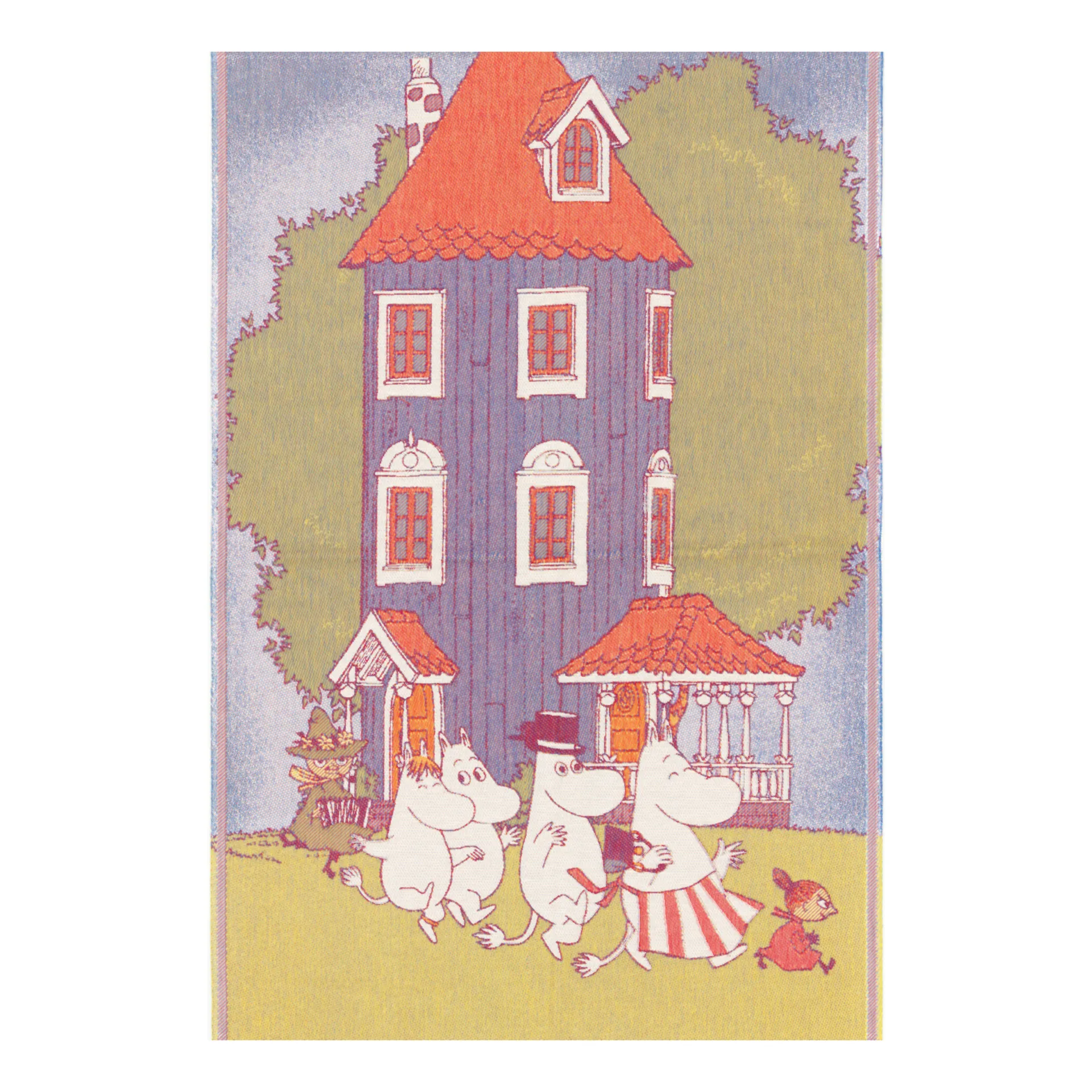 Mumin childrens blanket 72x105 cm, moomin house Ekelund Linneväveri
