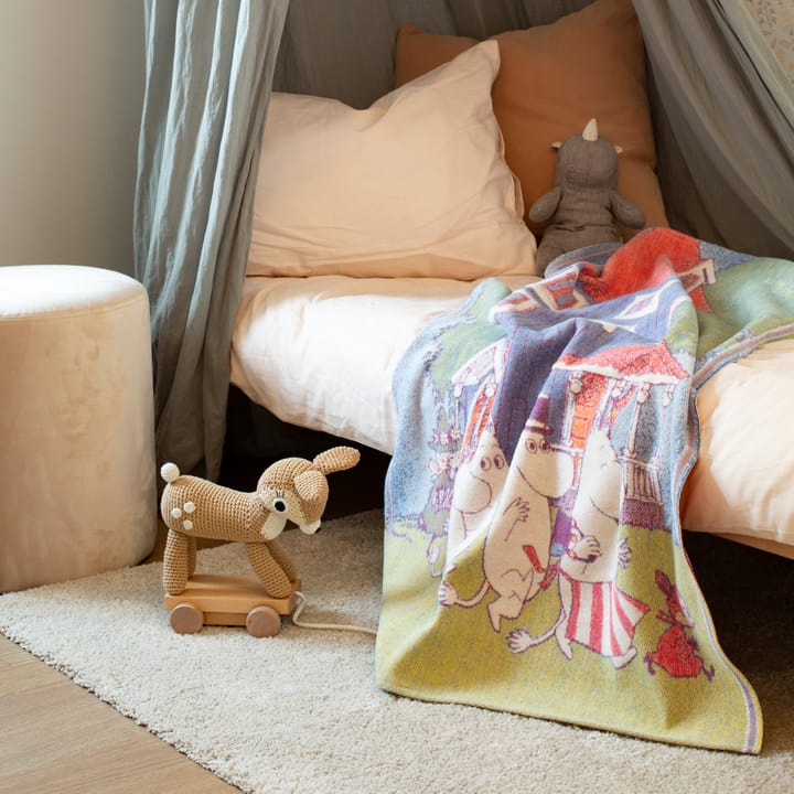 Mumin childrens blanket 72x105 cm, moomin house Ekelund Linneväveri