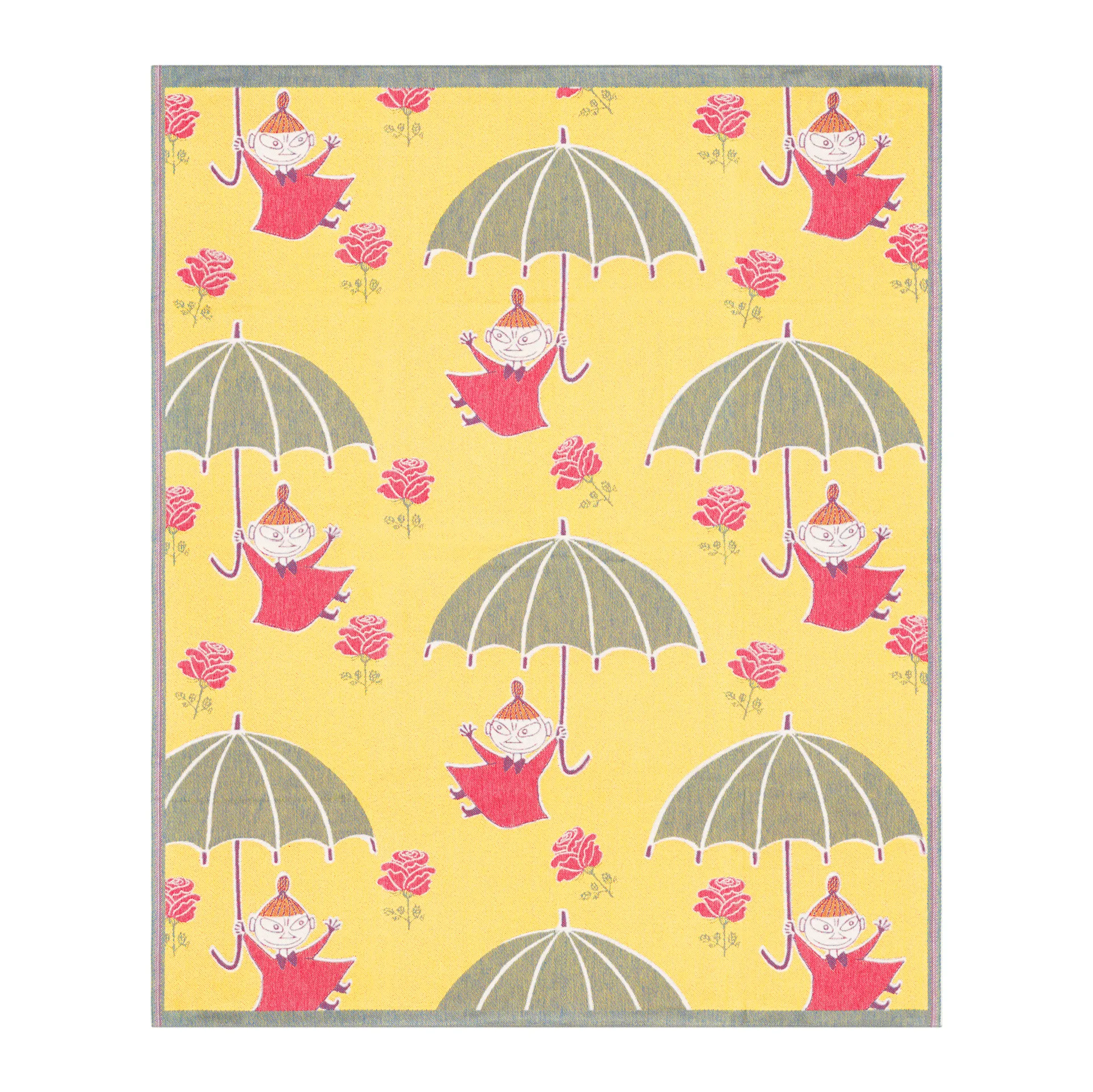 Mumin childrens blanket 72x105 cm, umbrella Ekelund Linneväveri