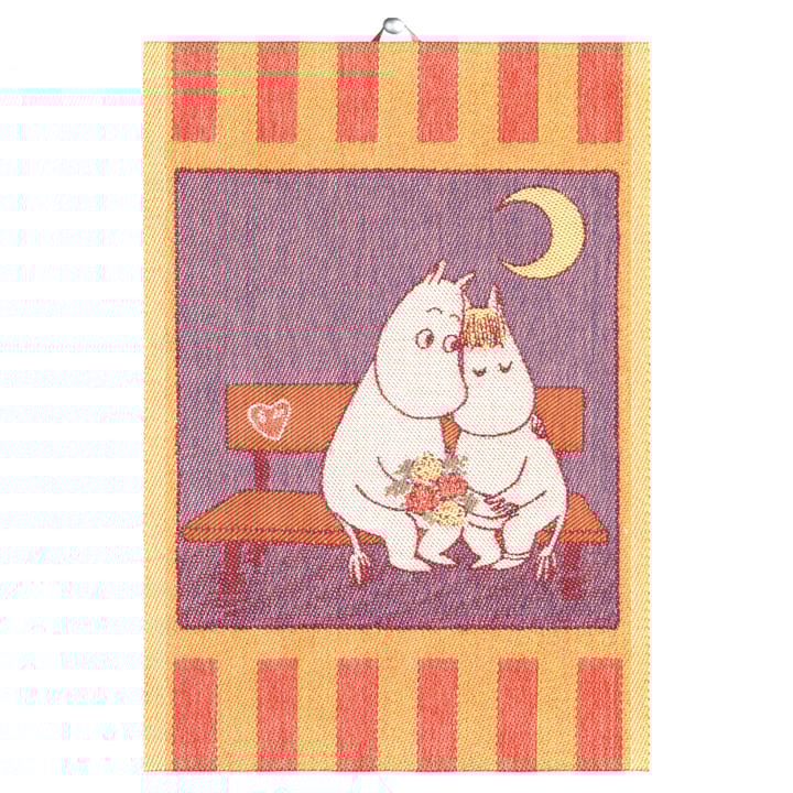 Mumin kitchen towel 35x50 cm, Sweethearts Ekelund Linneväveri