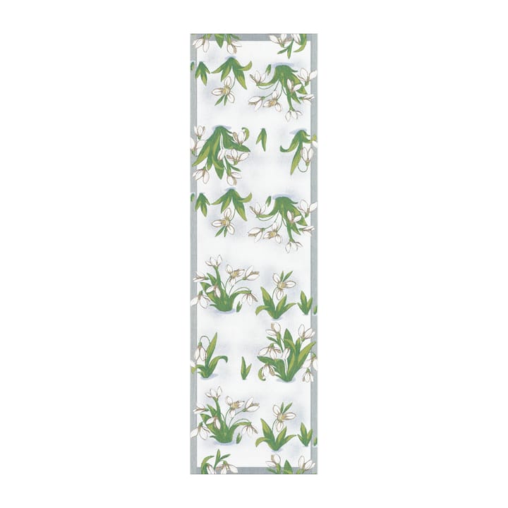 Nivalis table runner 35x120 cm - Blue - Ekelund Linneväveri