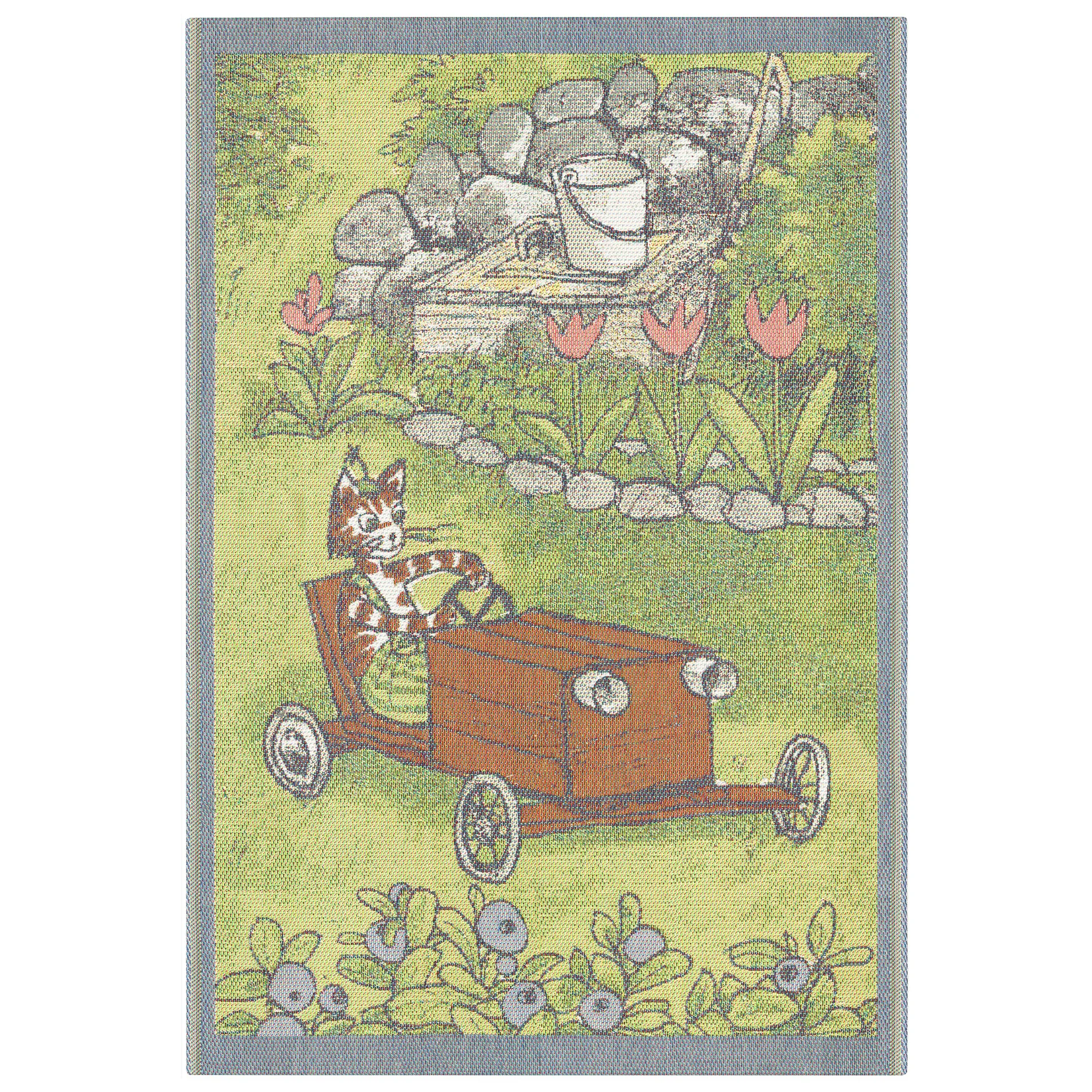 Pettson & Findus children's blanket, Kit car Ekelund Linneväveri