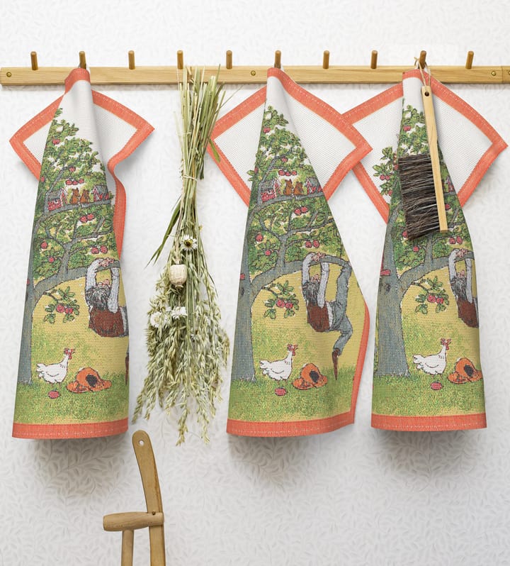 Pettson & Findus kitchen towel, Apple tree Ekelund Linneväveri