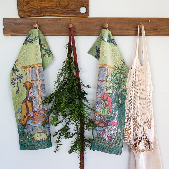 Pettson & Findus kitchen towel - Christmas decoration - Ekelund Linneväveri