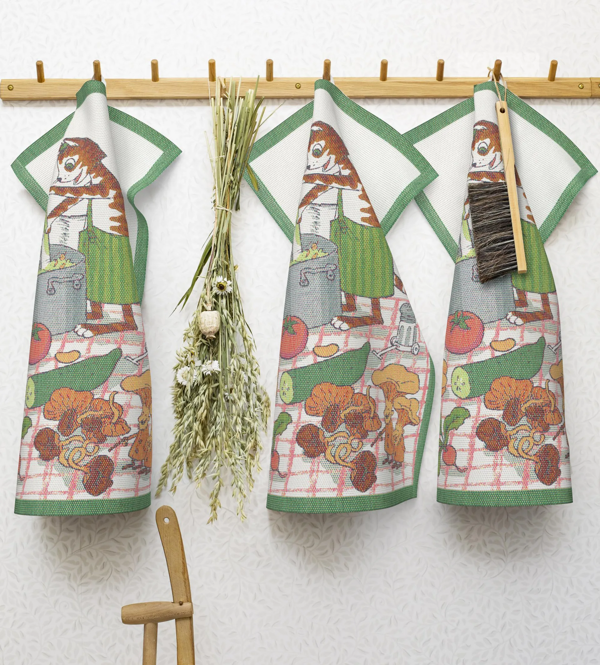 Pettson & Findus kitchen towel, Matlagning Ekelund Linneväveri