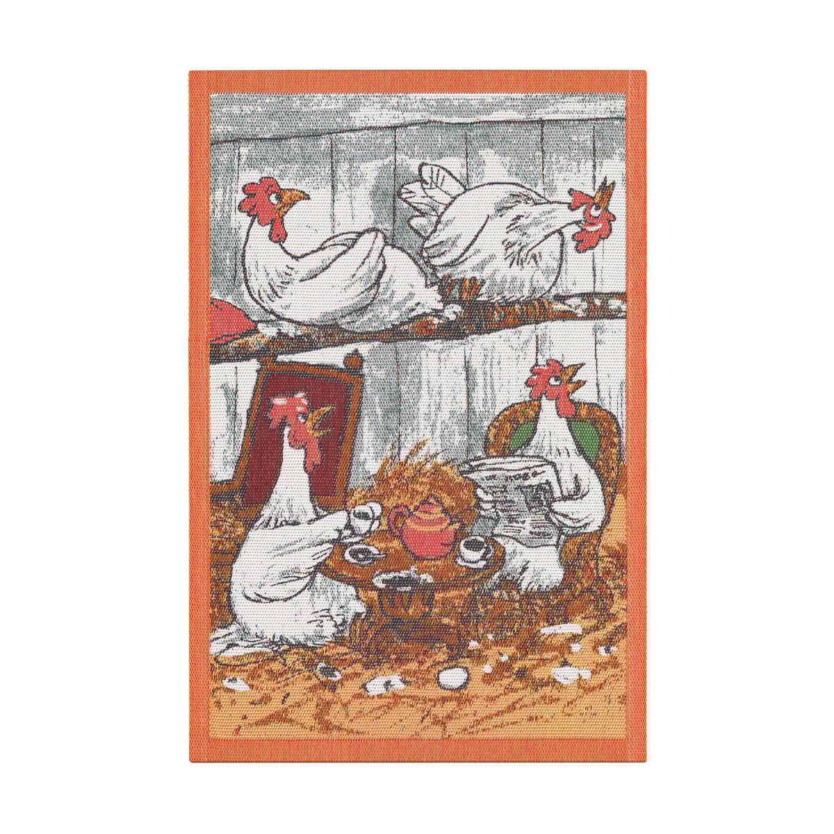 Ekelund Linneväveri Pettson & Findus kitchen towel multi 40x60 cm Coffee Party