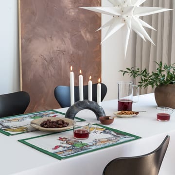 Pettson & Findus placemat 35x48 cm - ginger bread - Ekelund Linneväveri