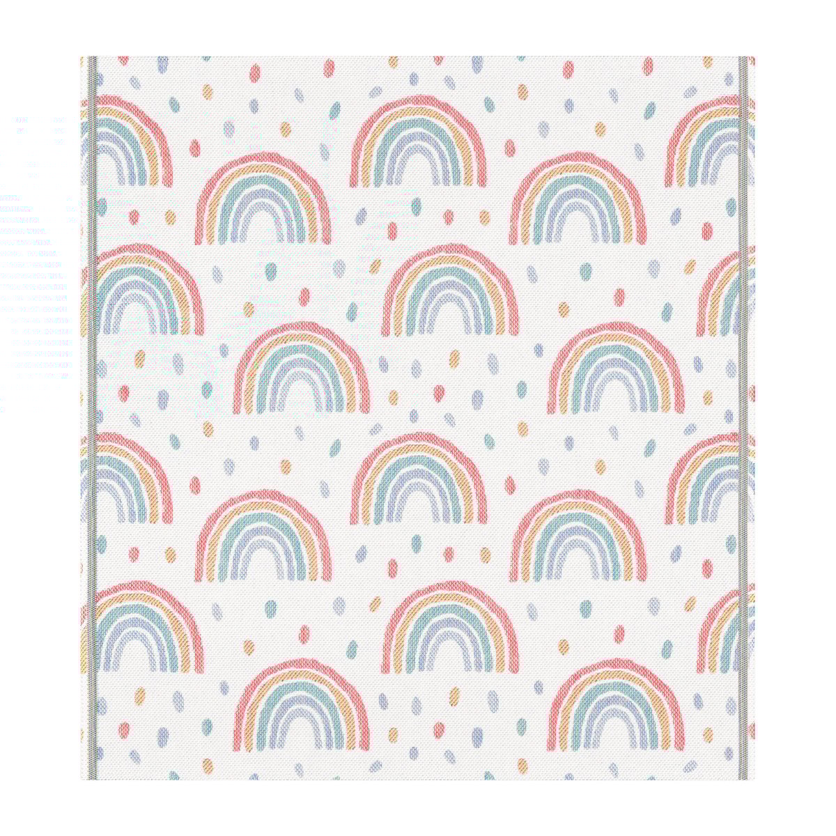 Ekelund Linneväveri Rainbow baby blanket 70x75 cm