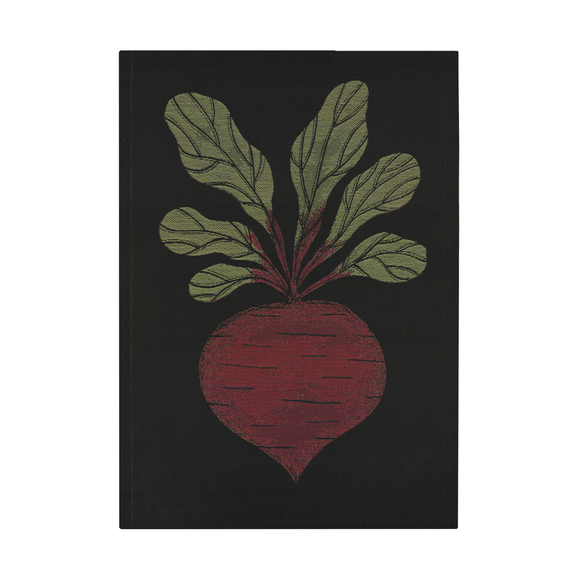 Rödbeta kitchen towel 48x70 cm, Black-red Ekelund Linneväveri