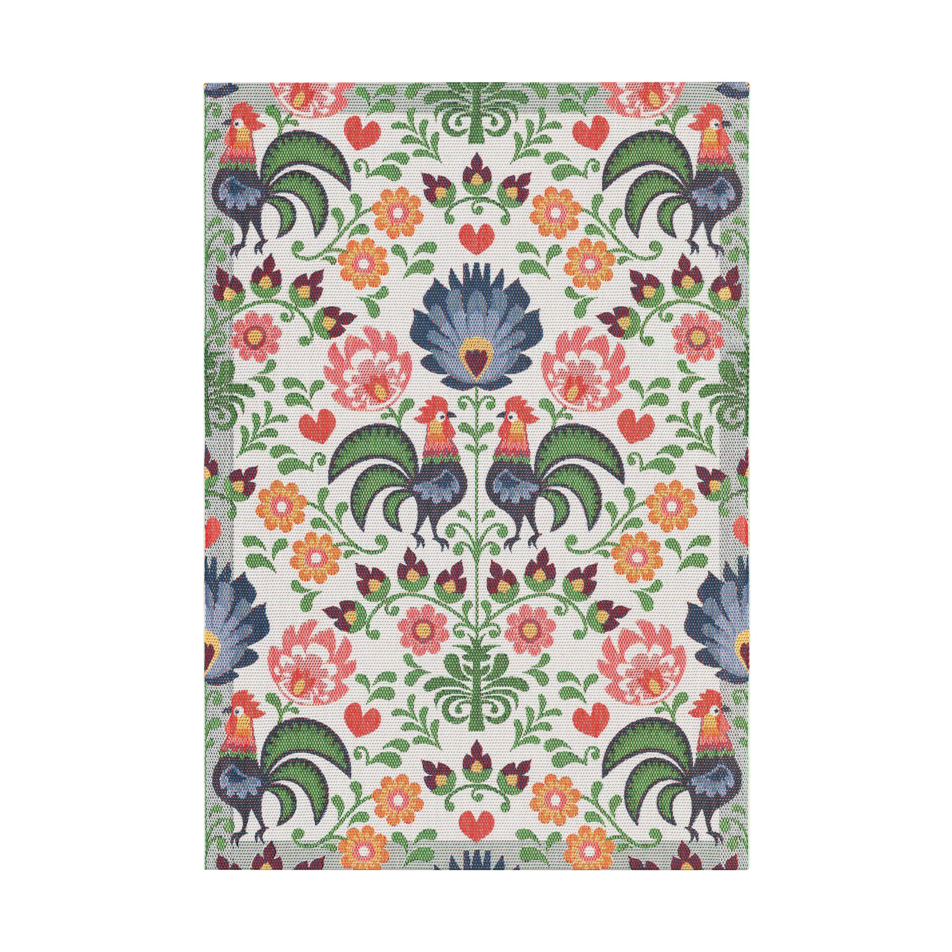 Rooster kitchen towel 35x50 cm, Multi Ekelund Linneväveri