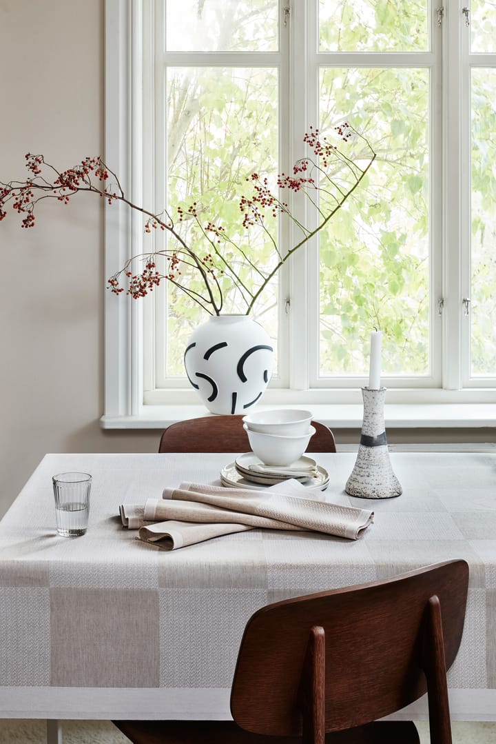 Ruta tablecloth unbleached, 150x350 cm Ekelund Linneväveri