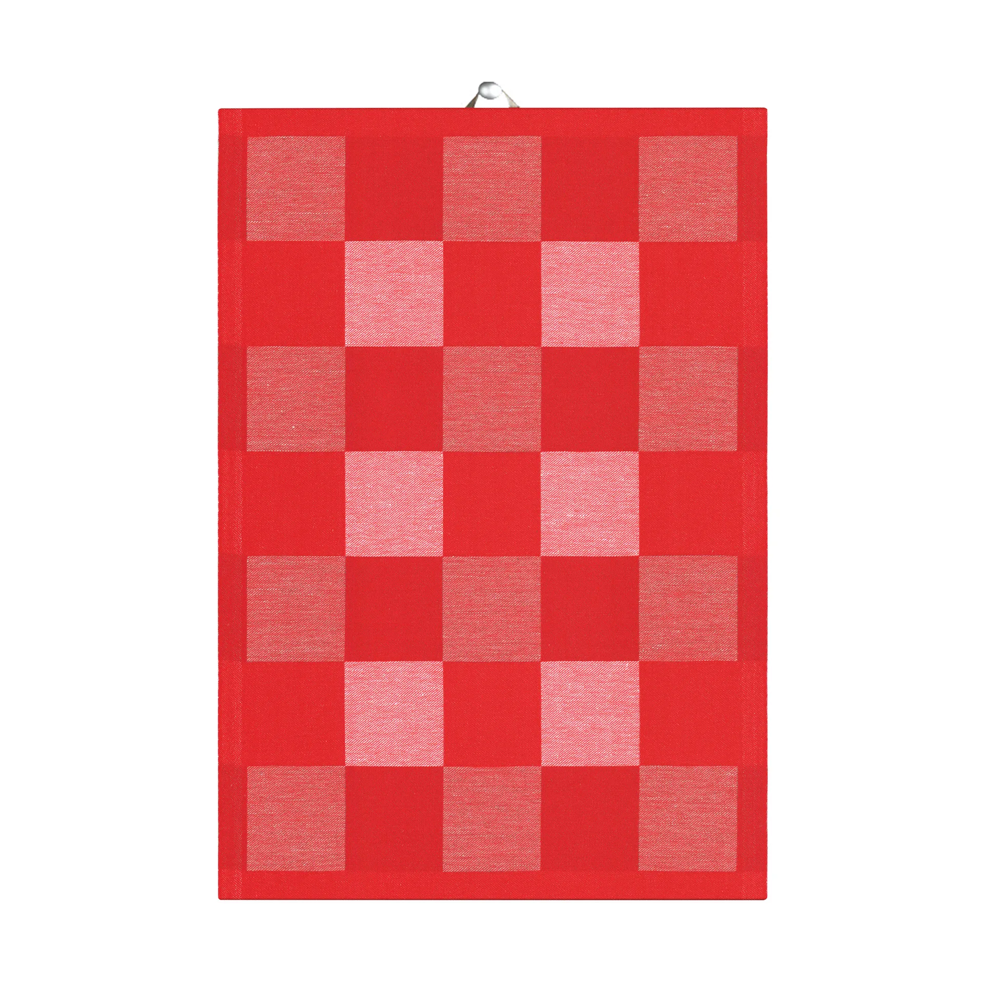 Schack kitchen towel red, 50x70 cm Ekelund Linneväveri