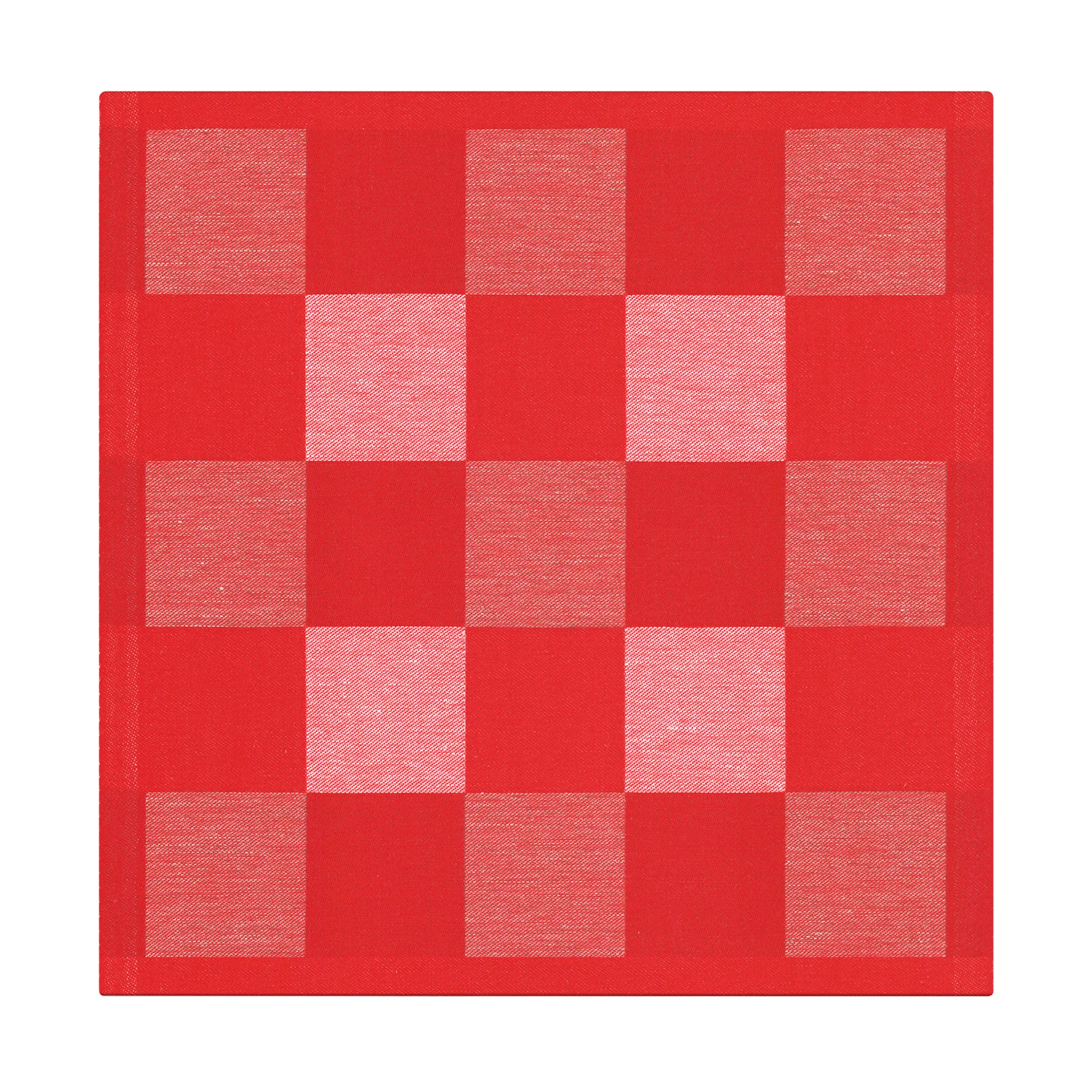 Schack napkin red, 35x35 cm Ekelund Linneväveri