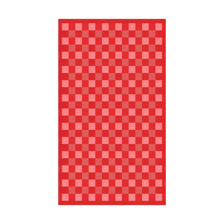 Schack tablecloth red - 150x210 cm - Ekelund Linneväveri
