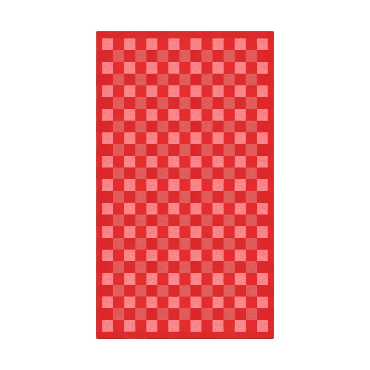 Ekelund Linneväveri Schack tablecloth red 150x250 cm