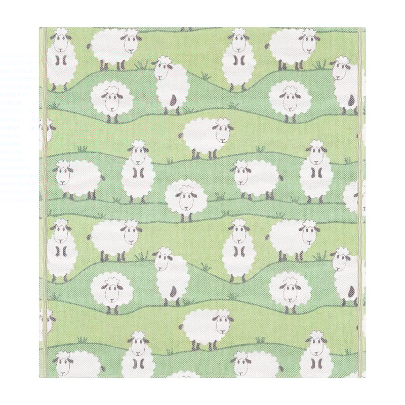 Ekelund Linneväveri Sheep baby blanket 70x75 cm
