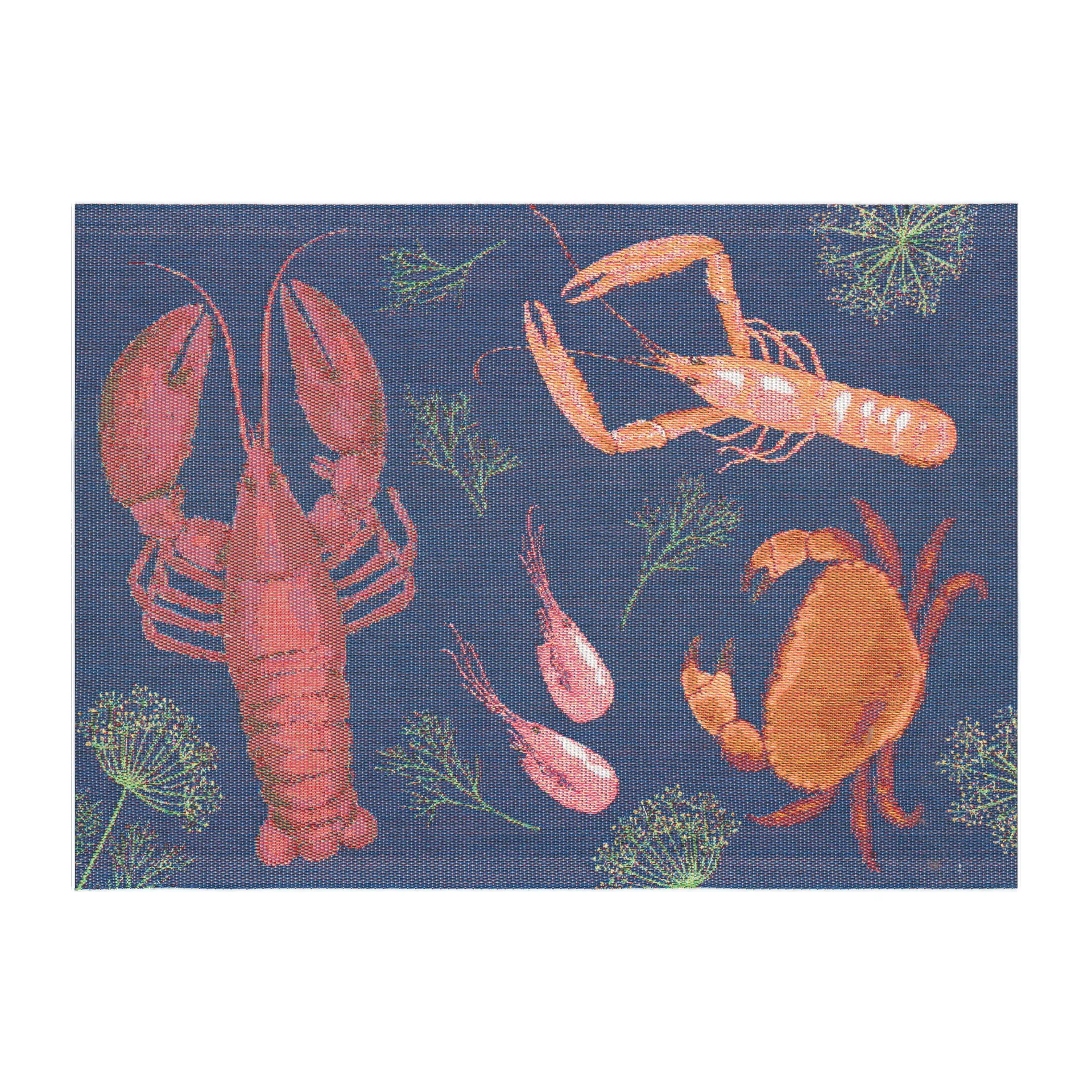 Shellfish party placemat, 35x48 cm Ekelund Linneväveri