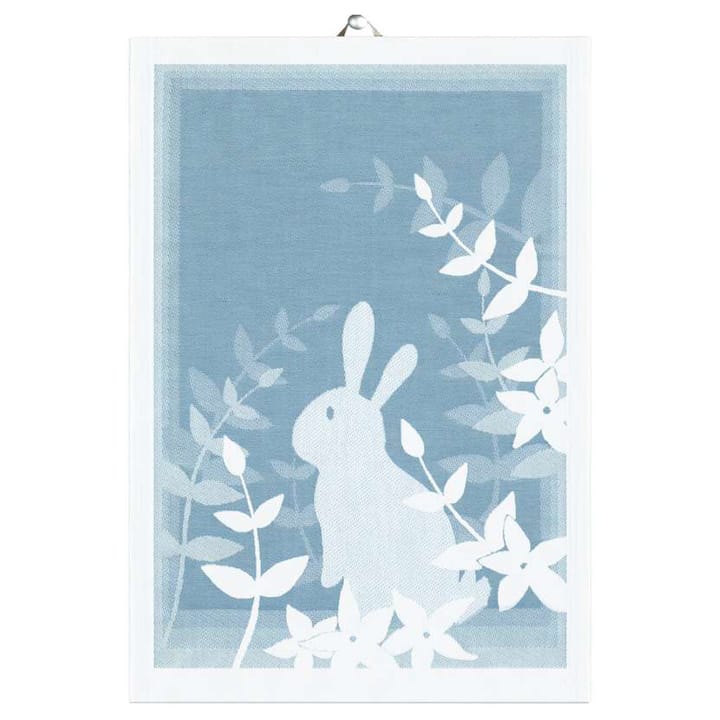 Siluett kitchen towel 35x50 cm - Turquoise - Ekelund Linneväveri