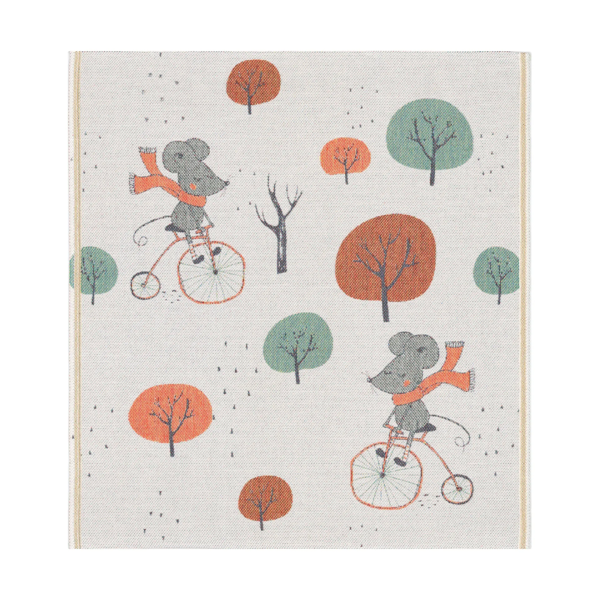 Skogsmus baby blanket 70x75 cm, Multi Ekelund Linneväveri