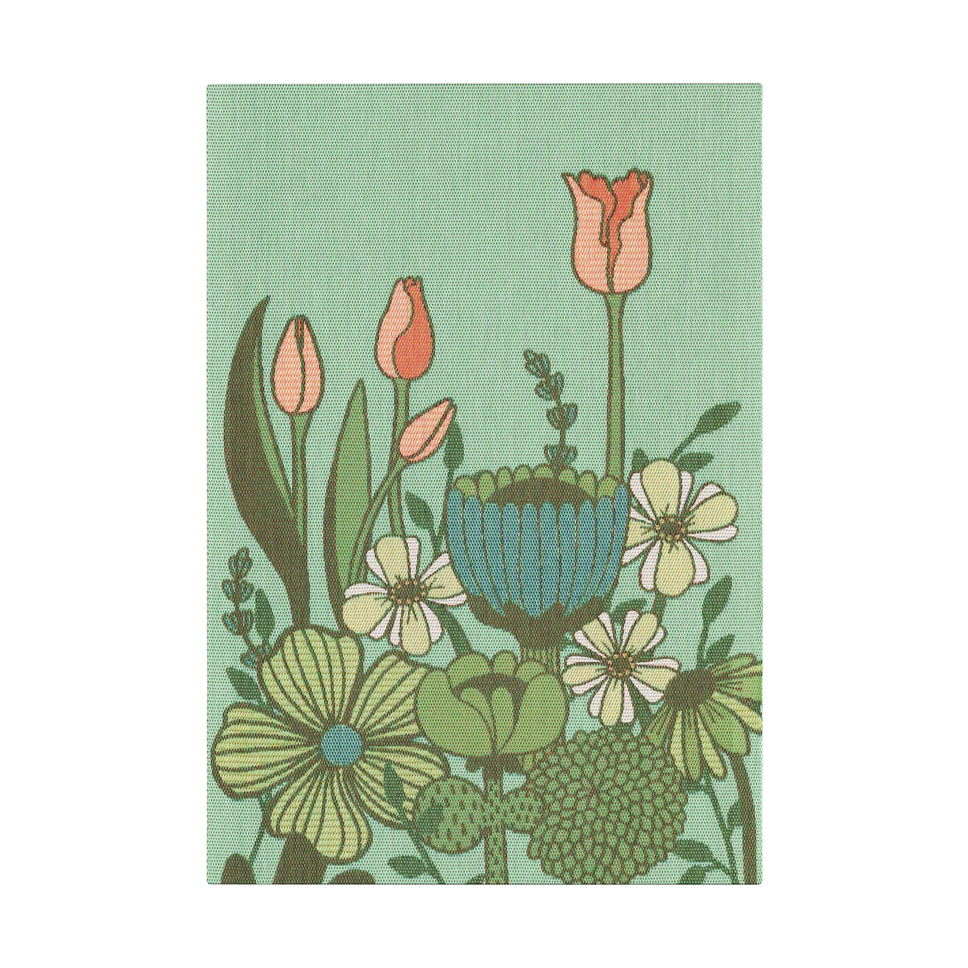 Soft Green kitchen towel 35x50 cm, Green Ekelund Linneväveri