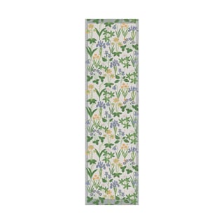 Ekelund Linneväveri Sol blue table runner 35x120 cm Multi