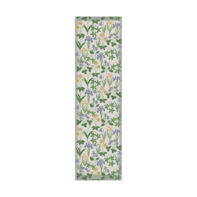 Ekelund Linneväveri Sol blue table runner 35x120 cm Multi