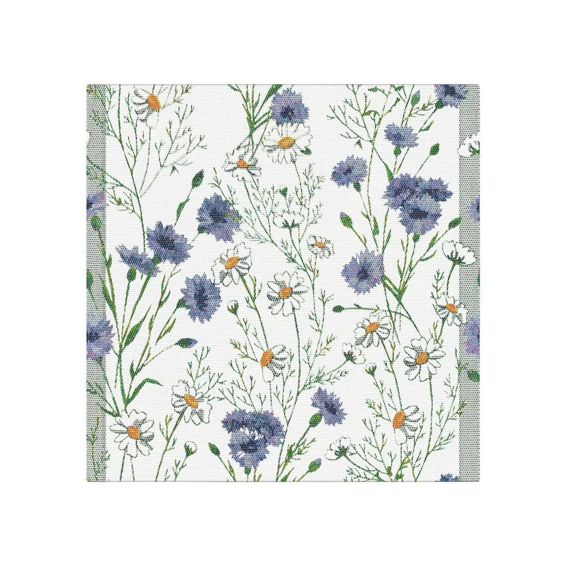 Sommar napkin 35x35 cm, blue Ekelund Linneväveri