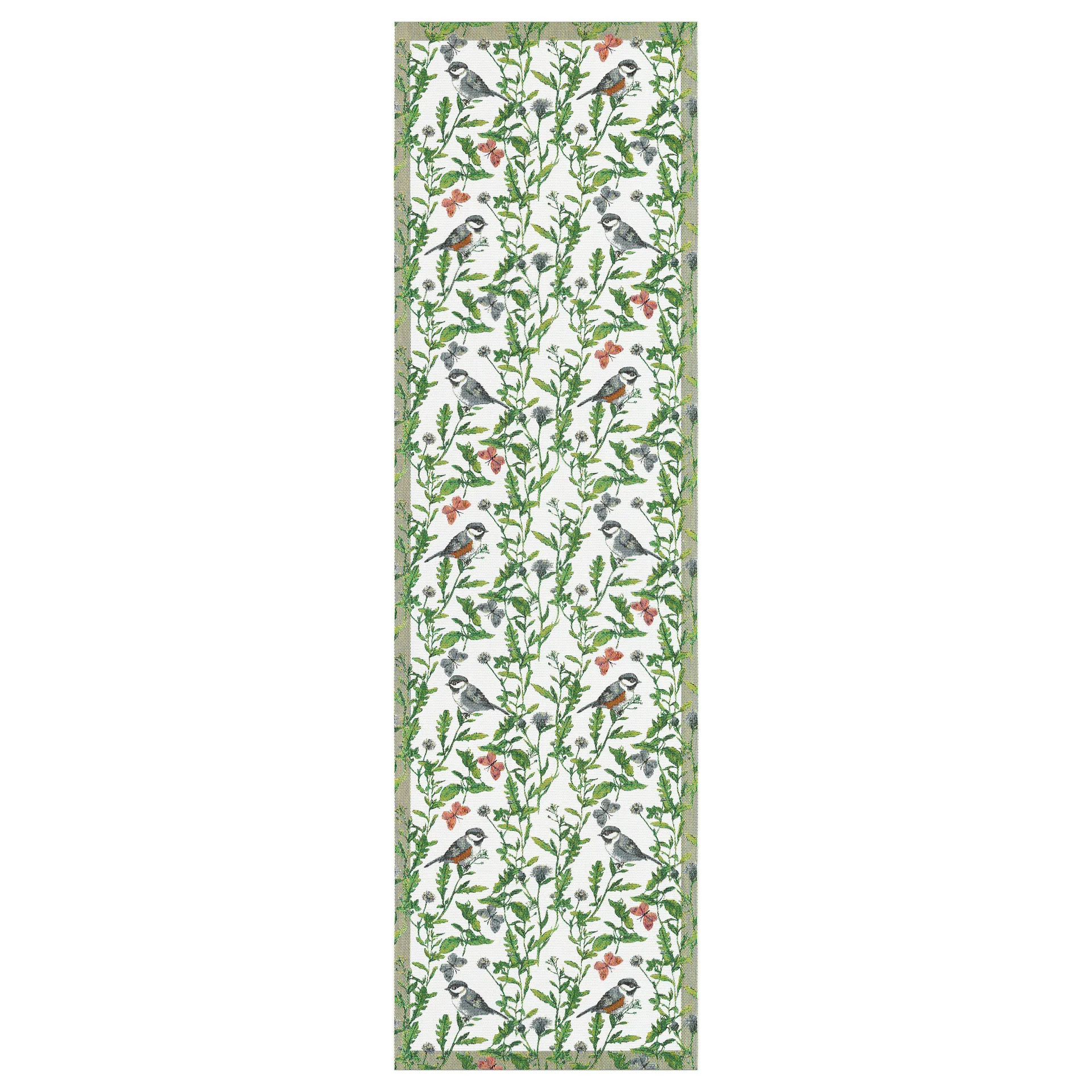 Sommarfåglar table runner 35x120 cm, Multi Ekelund Linneväveri