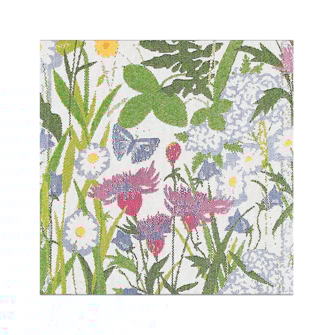 Ekelund Linneväveri Sommartid fabric napkin 35x35 cm multi
