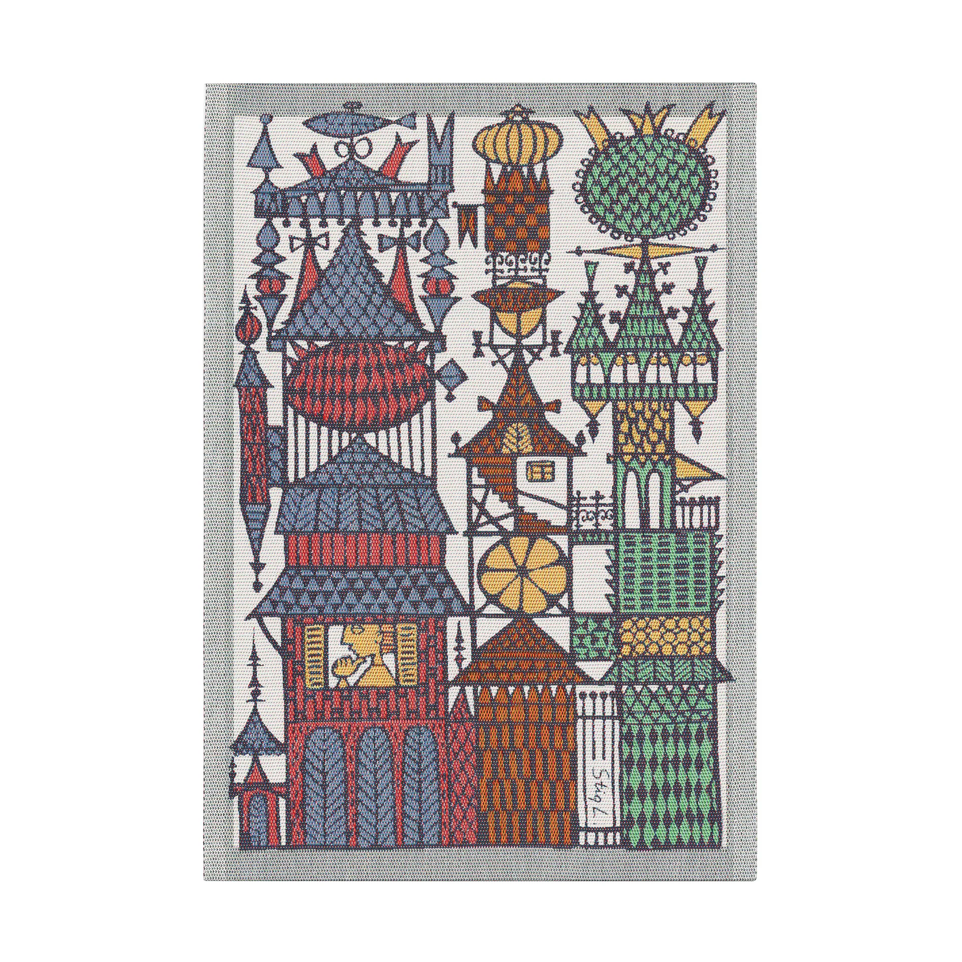 Stadssaga kitchen towel 35x50 cm, Multi Ekelund Linneväveri
