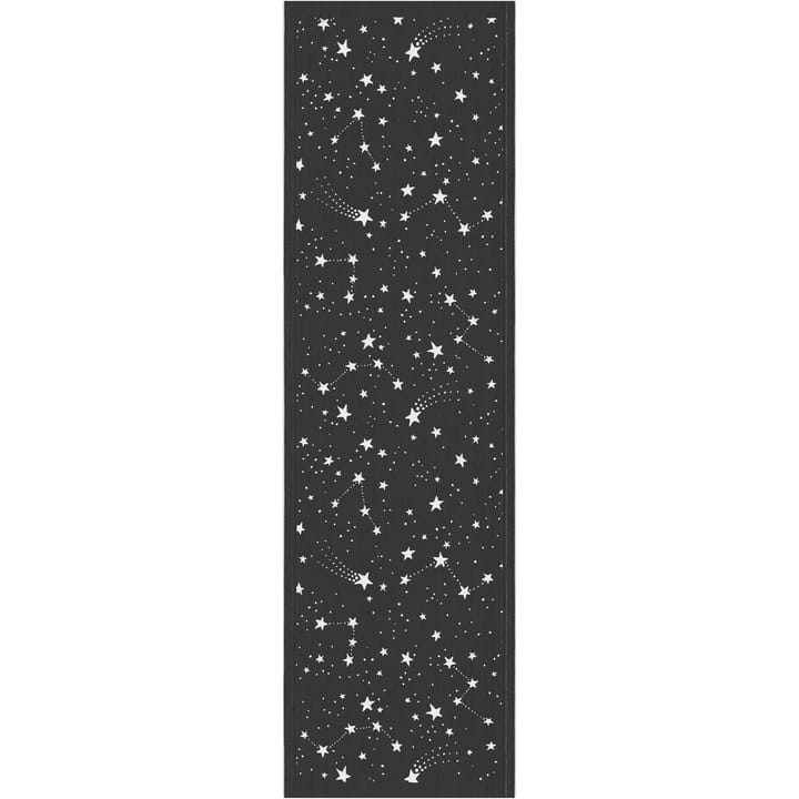Stjärnfall table runner 35x120 cm - black - Ekelund Linneväveri