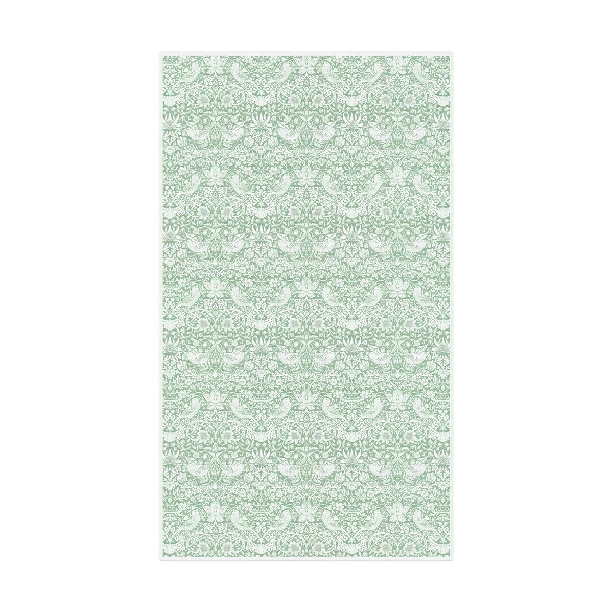 Ekelund Linneväveri Strawberry Thief tablecloth 150x250 cm Green