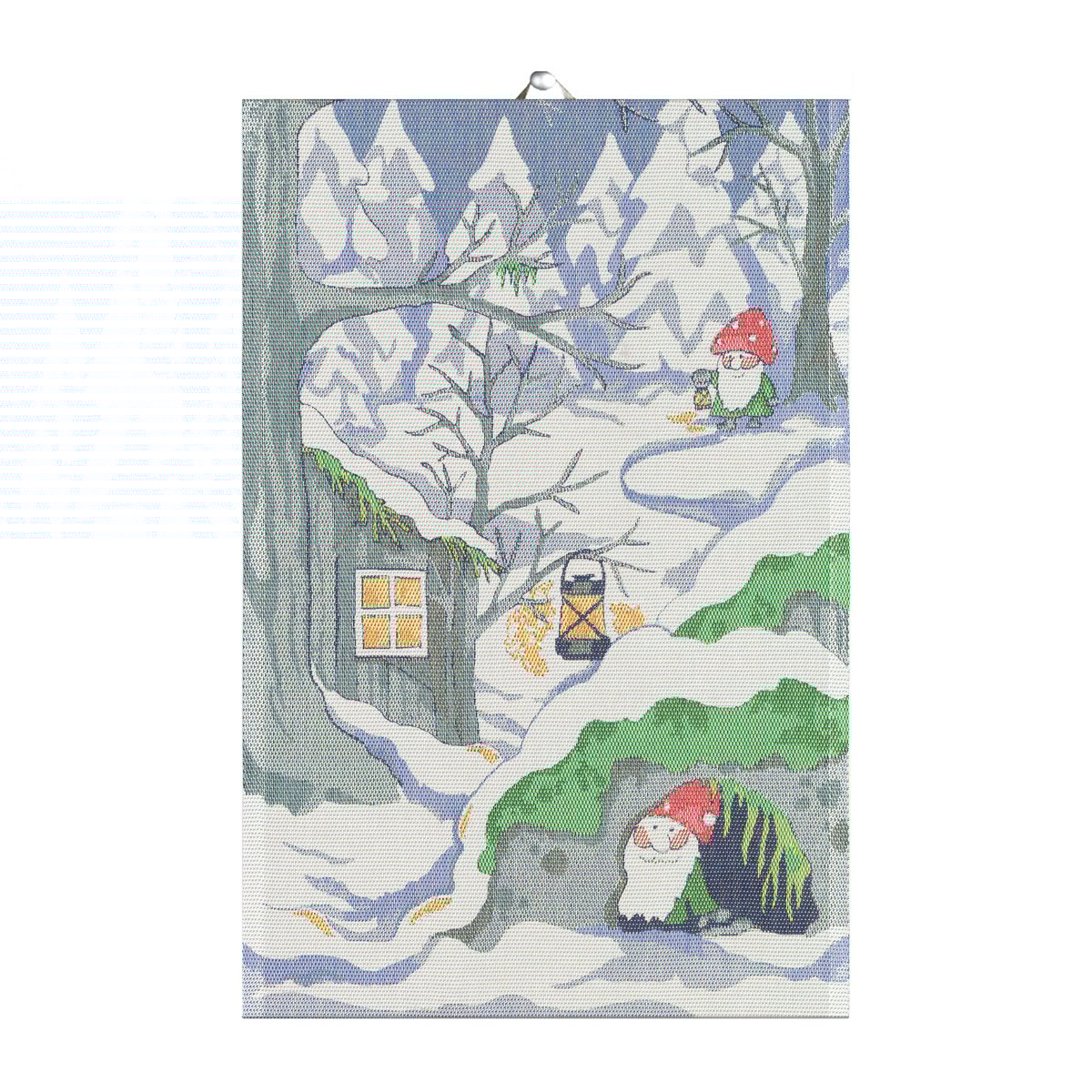 Ekelund Linneväveri Stugan kitchen towel 40x60 cm Blue