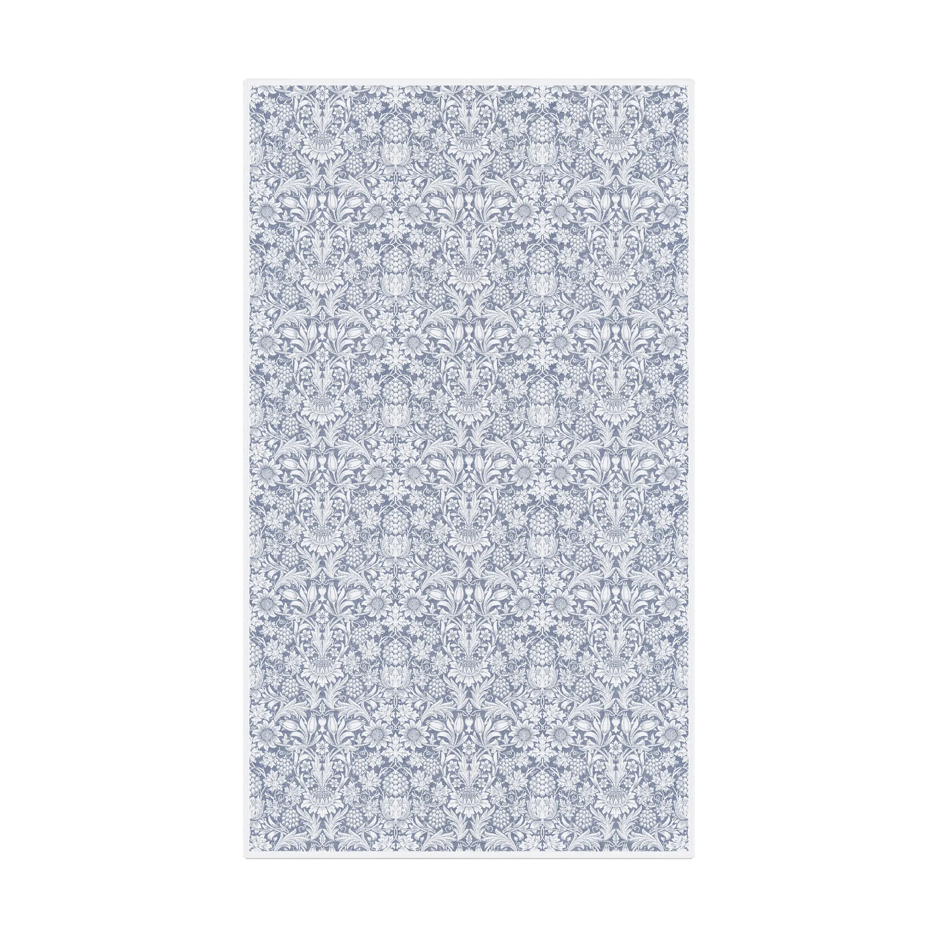 Sunflower tablecloth 150x250 cm, Blue Ekelund Linneväveri