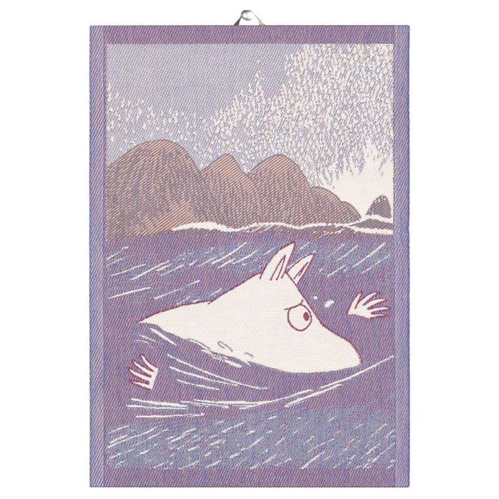 Swimming kitchen towel 35x50 cm - Blue - Ekelund Linneväveri