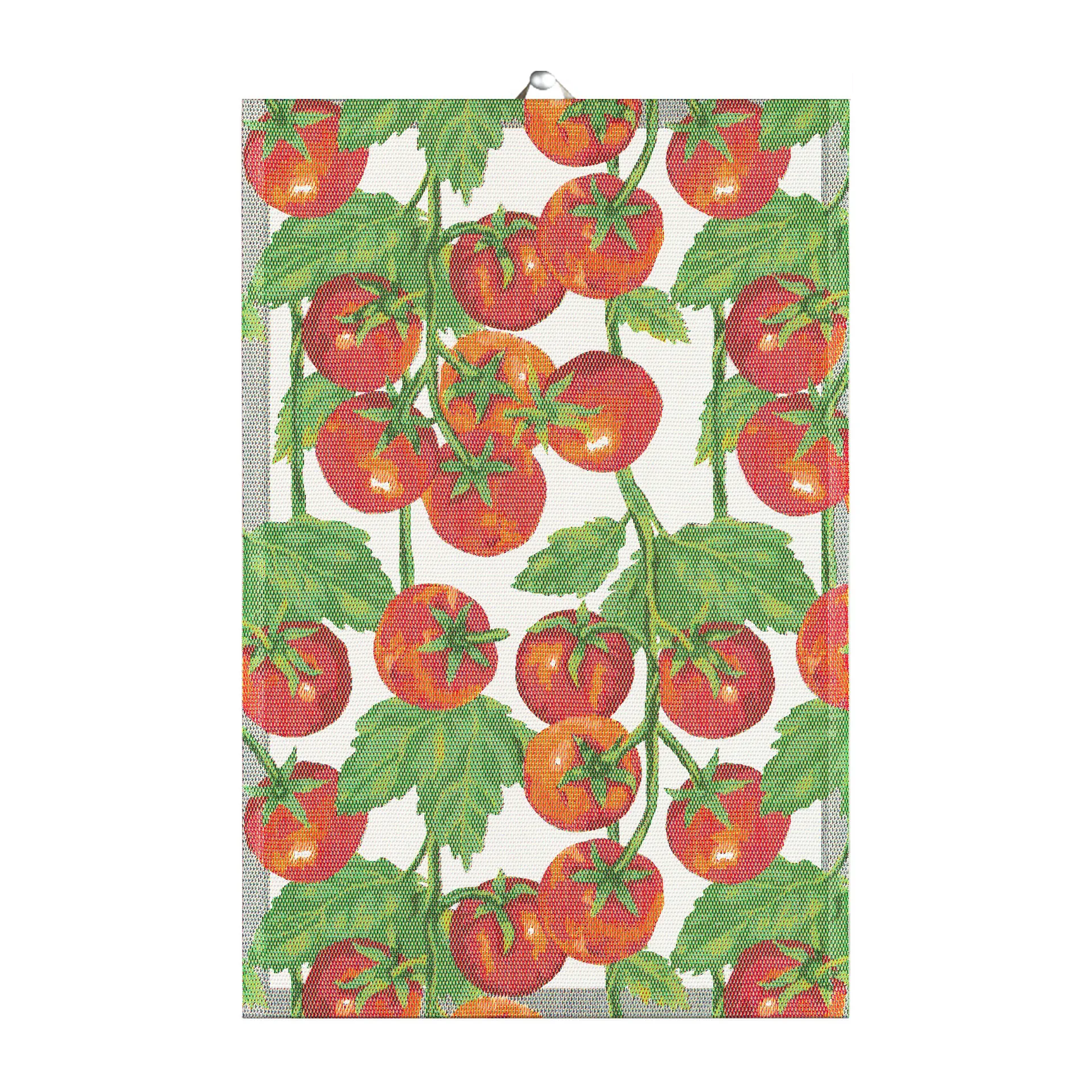 Tomater kitchen towel 40x60 cm, Red Ekelund Linneväveri